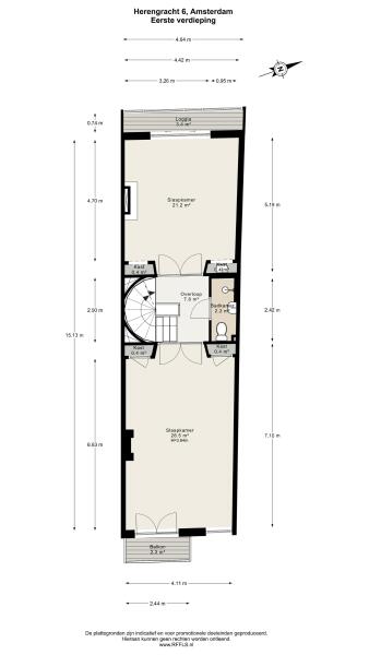 Floor Plan 3 - Herengracht 6