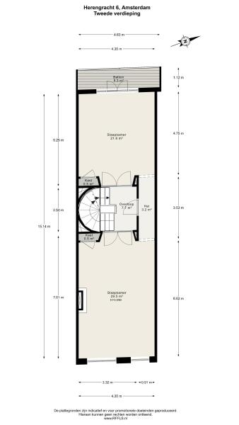 Floor Plan 4 - Herengracht 6