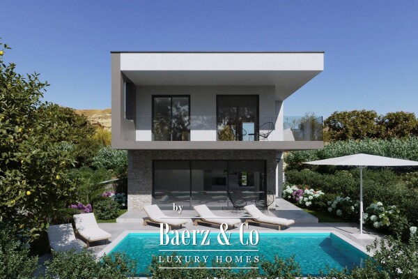 photo 3 Murter, newly built villa in the first row to the sea